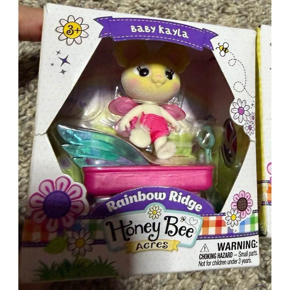 Honey Bee Acres Rainbow Ridge‎ Baby Kayla & Baby Lila Figures NIB Lot of 2